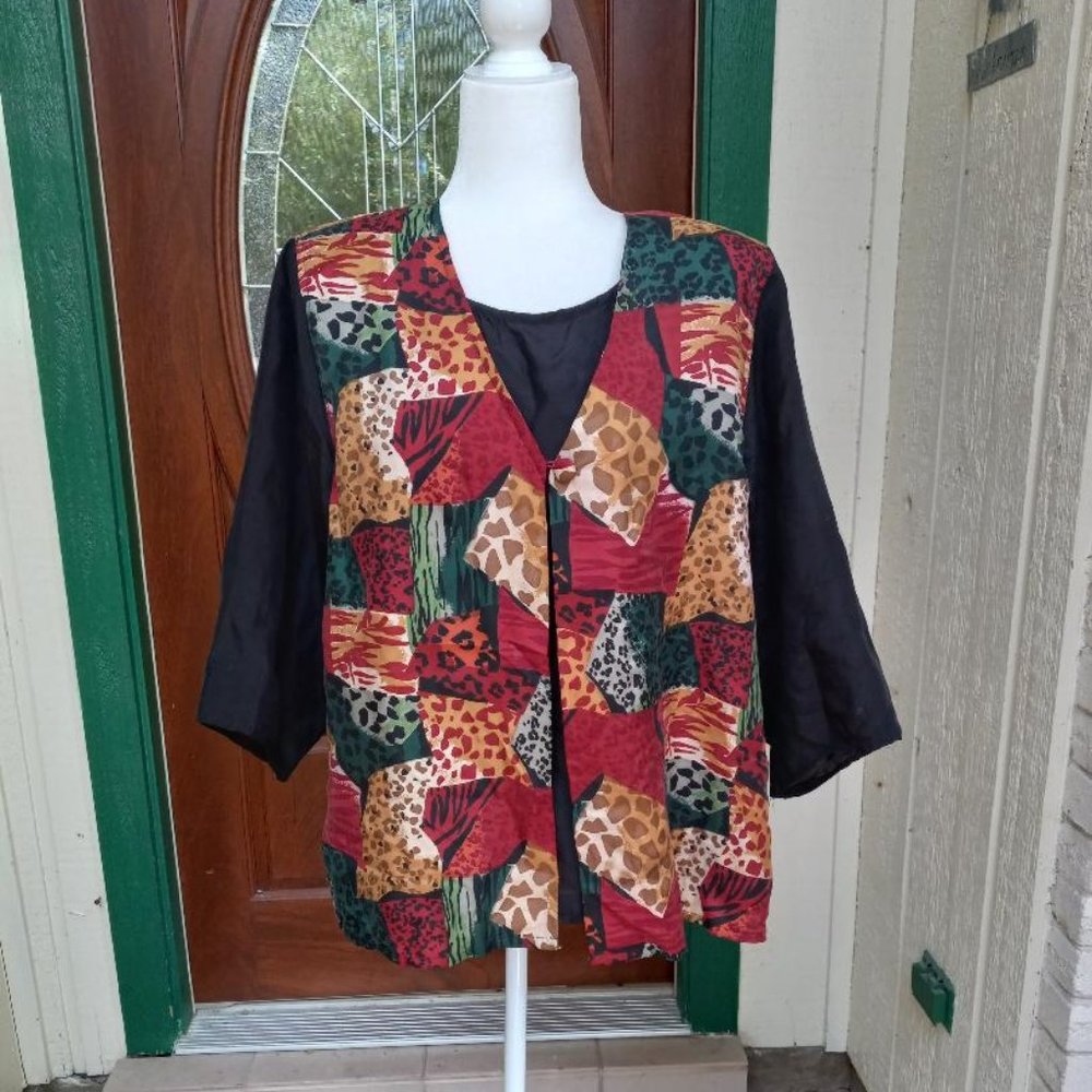 Anna and Frank Silk Blouse Size XL